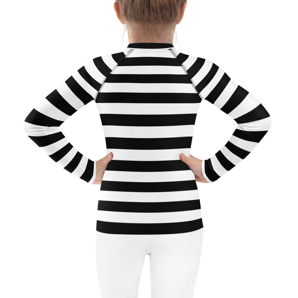 Prison Stripes Kids' Rash Guard