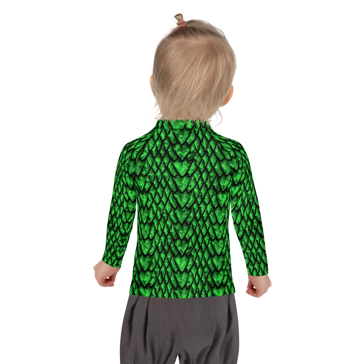 Emerald Dragon Scale Kids' Rash Guard