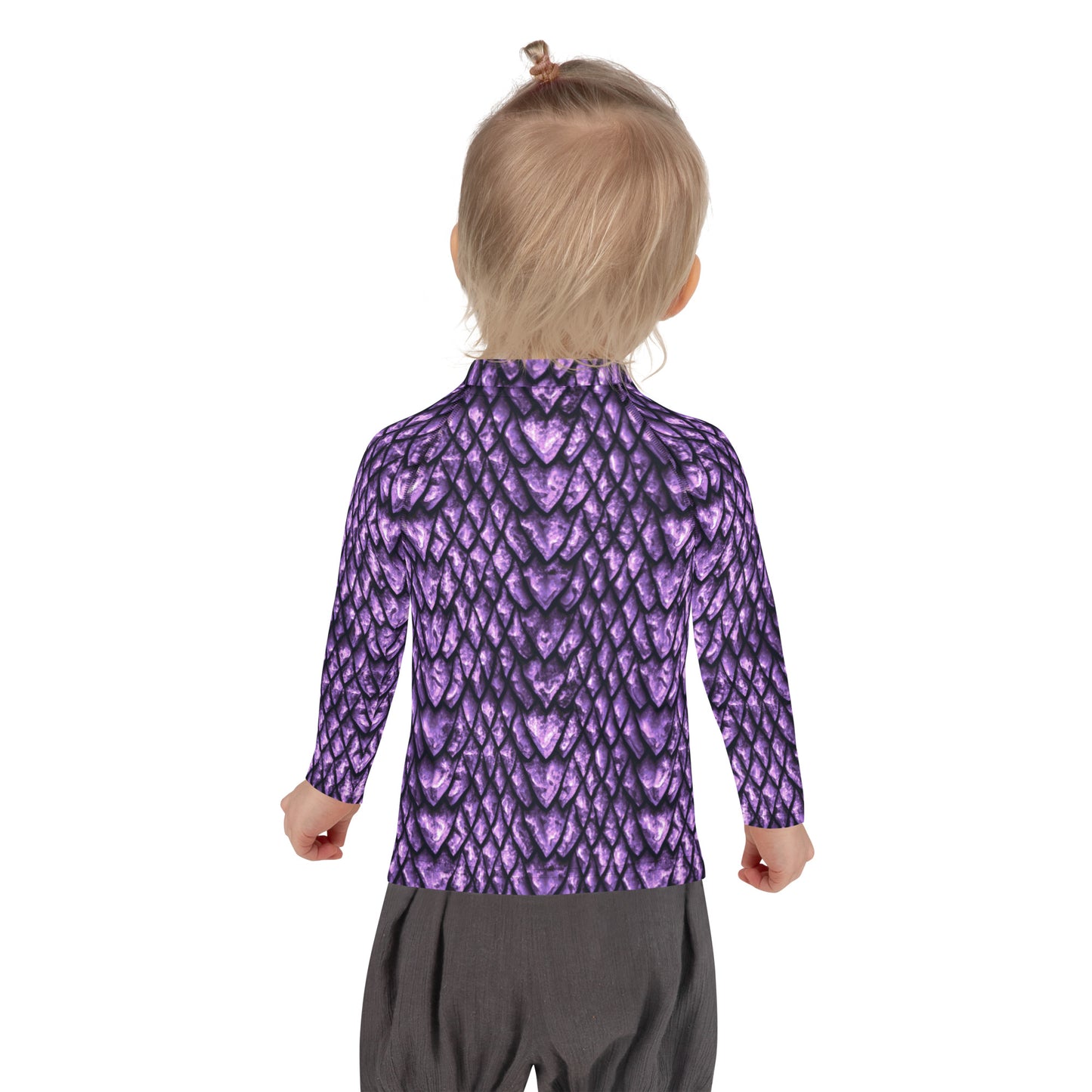 Amethyst Dragon Scale Kids' Rash Guard