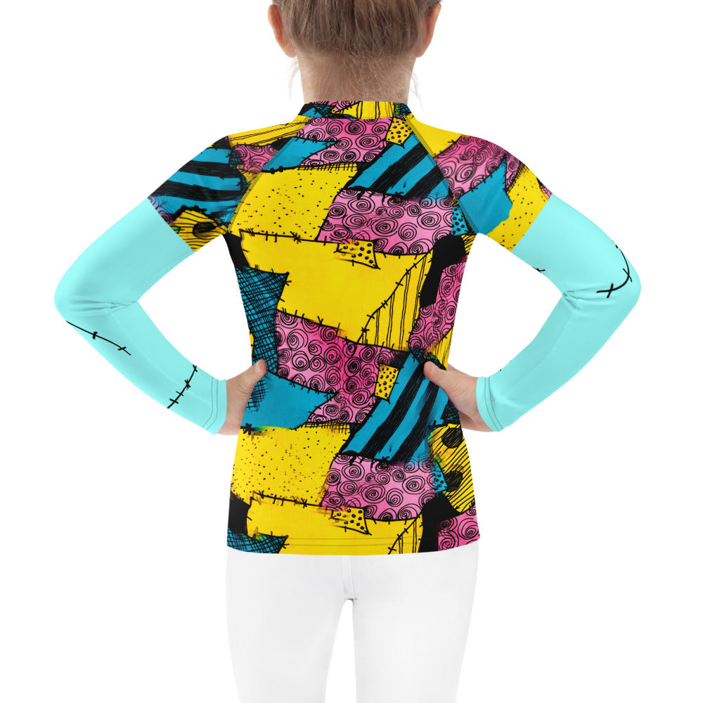 Sally Stitches Kids' Rash Guard