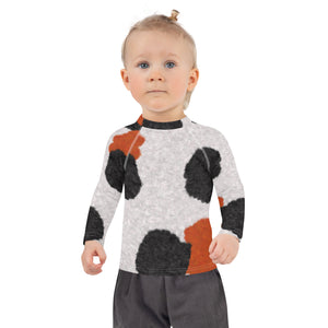 Calico Cat Fur Print Kids' Rash Guard