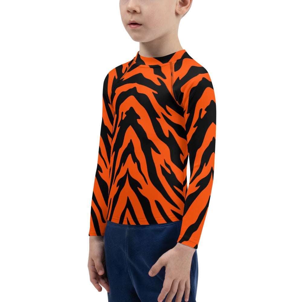 Bengal Tiger Stripe Kids' Rash Guard