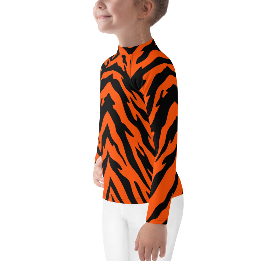 Bengal Tiger Stripe Kids' Rash Guard