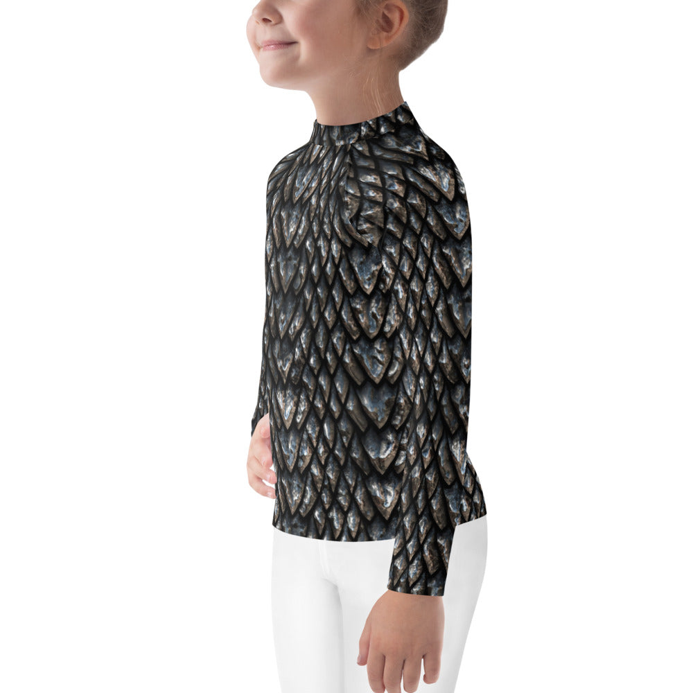 Onyx Dragon Scale Kids' Rash Guard