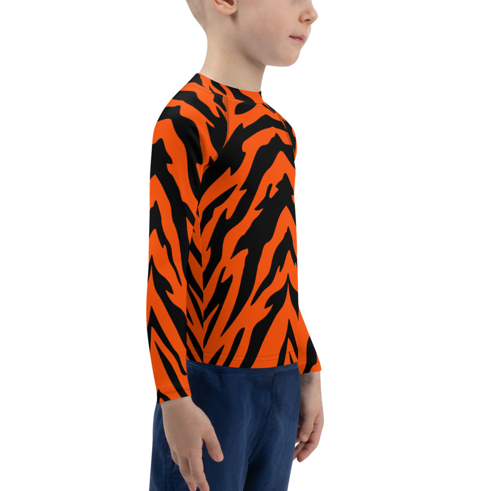 Bengal Tiger Stripe Kids' Rash Guard