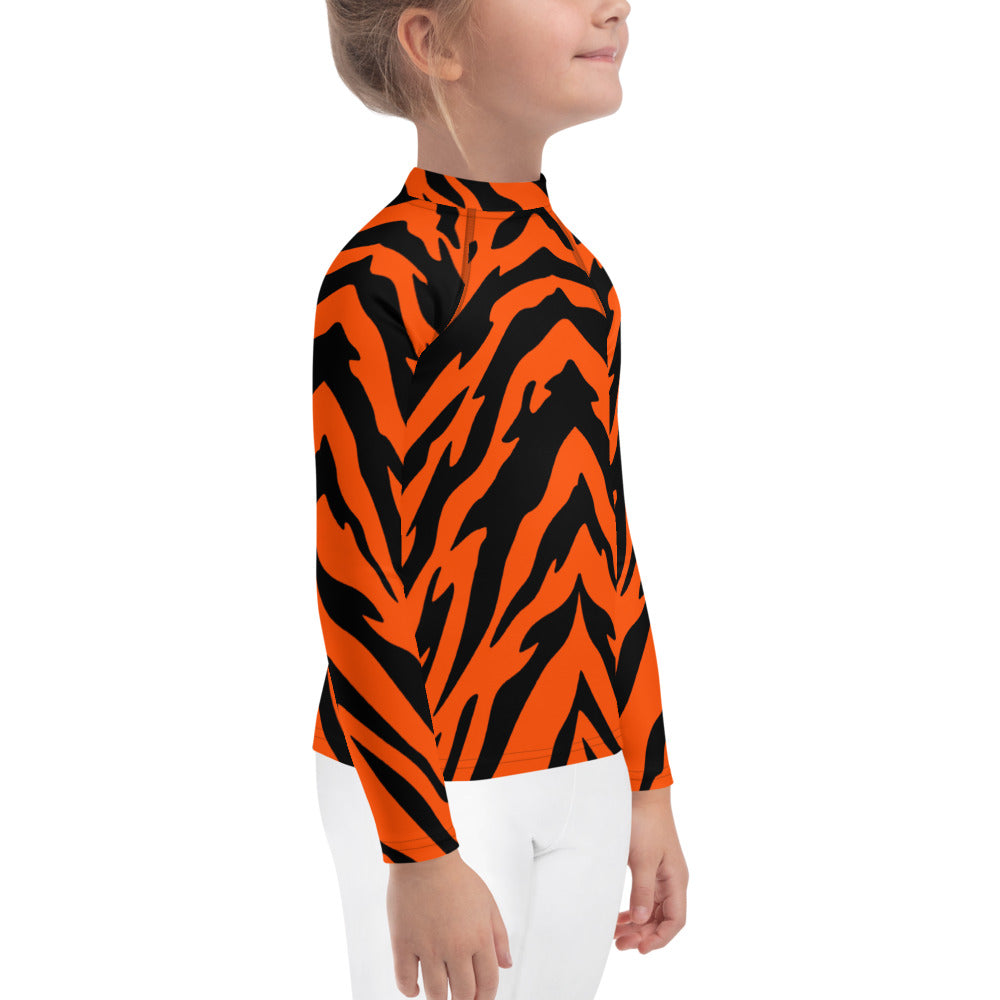 Bengal Tiger Stripe Kids' Rash Guard