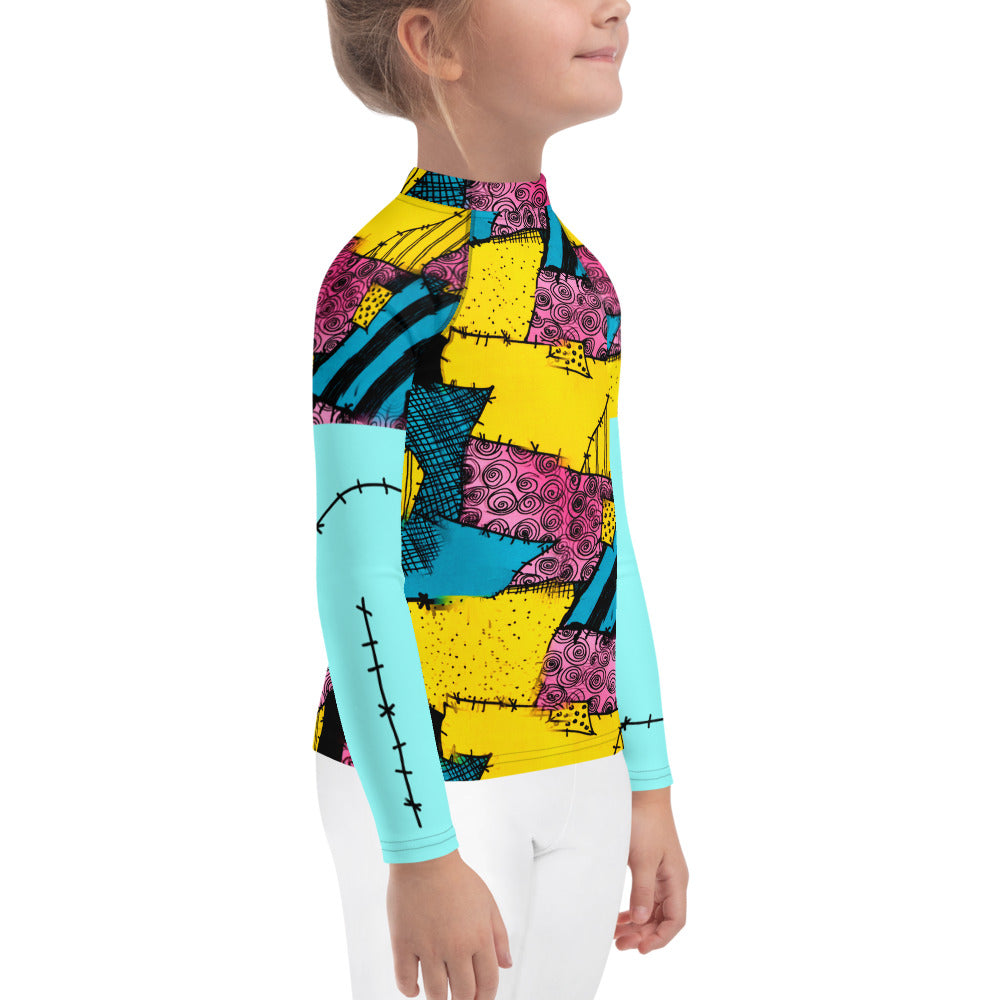 Sally Stitches Kids' Rash Guard