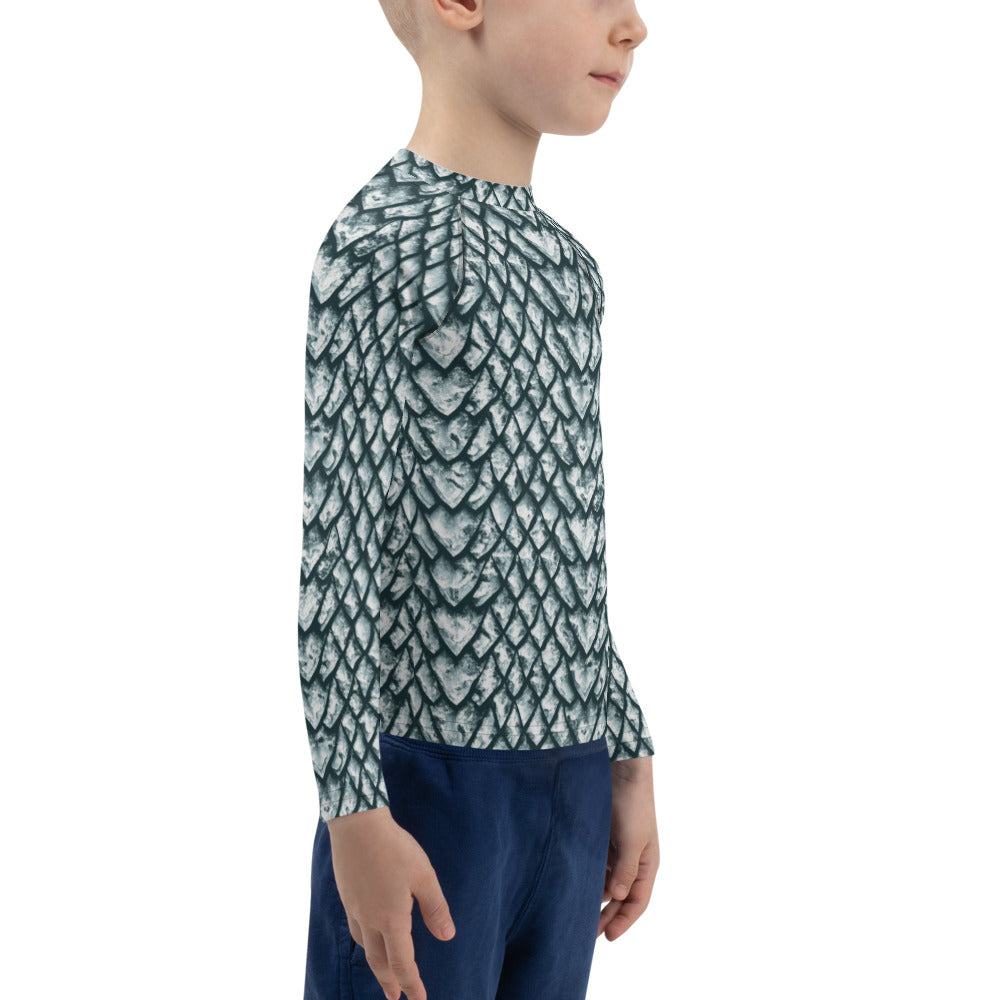 Ice Dragon Scale Kids' Rash Guard