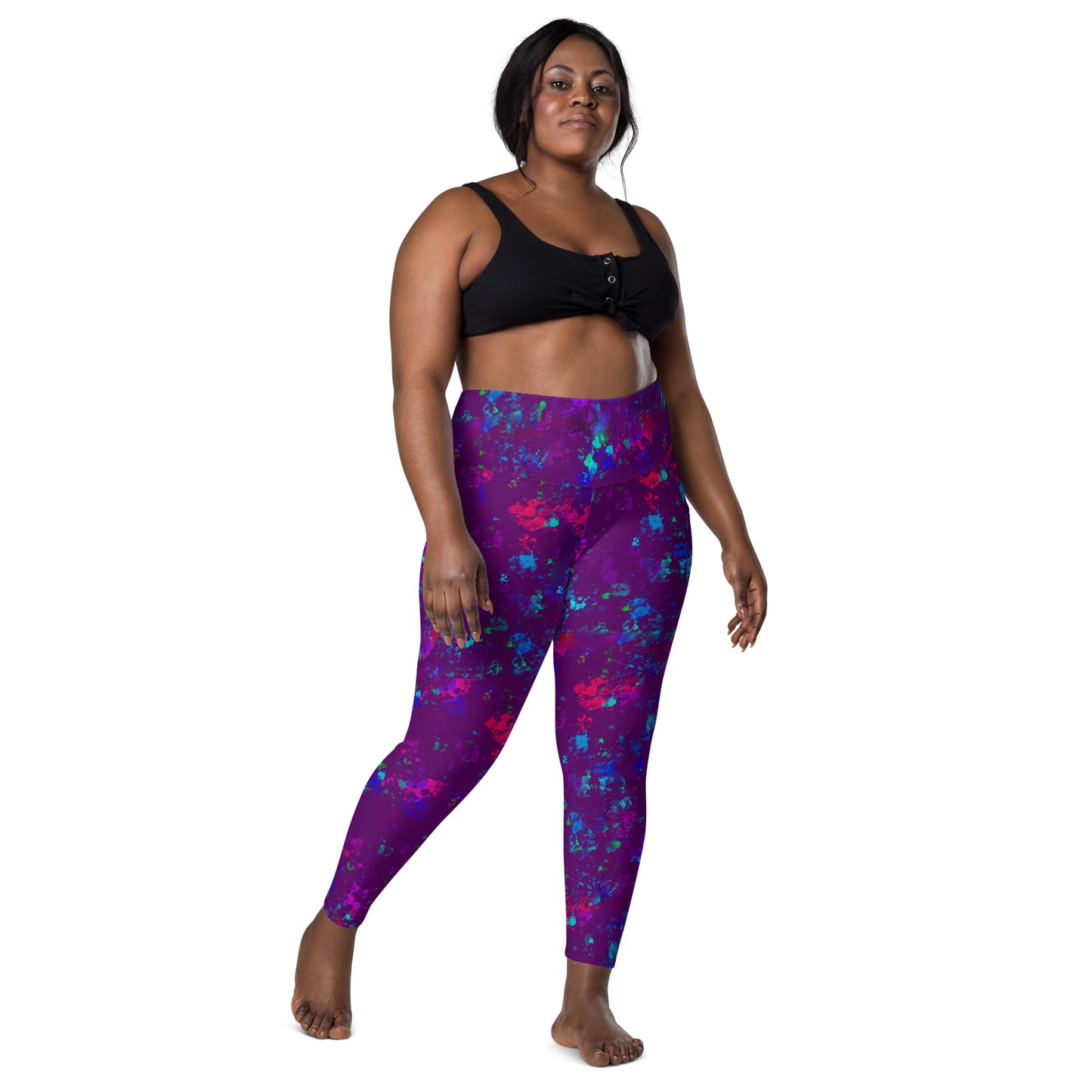 Color Splatter Leggings with Pockets