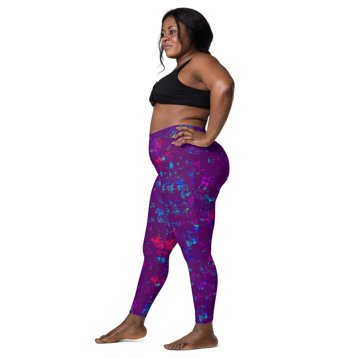 Color Splatter Leggings with Pockets