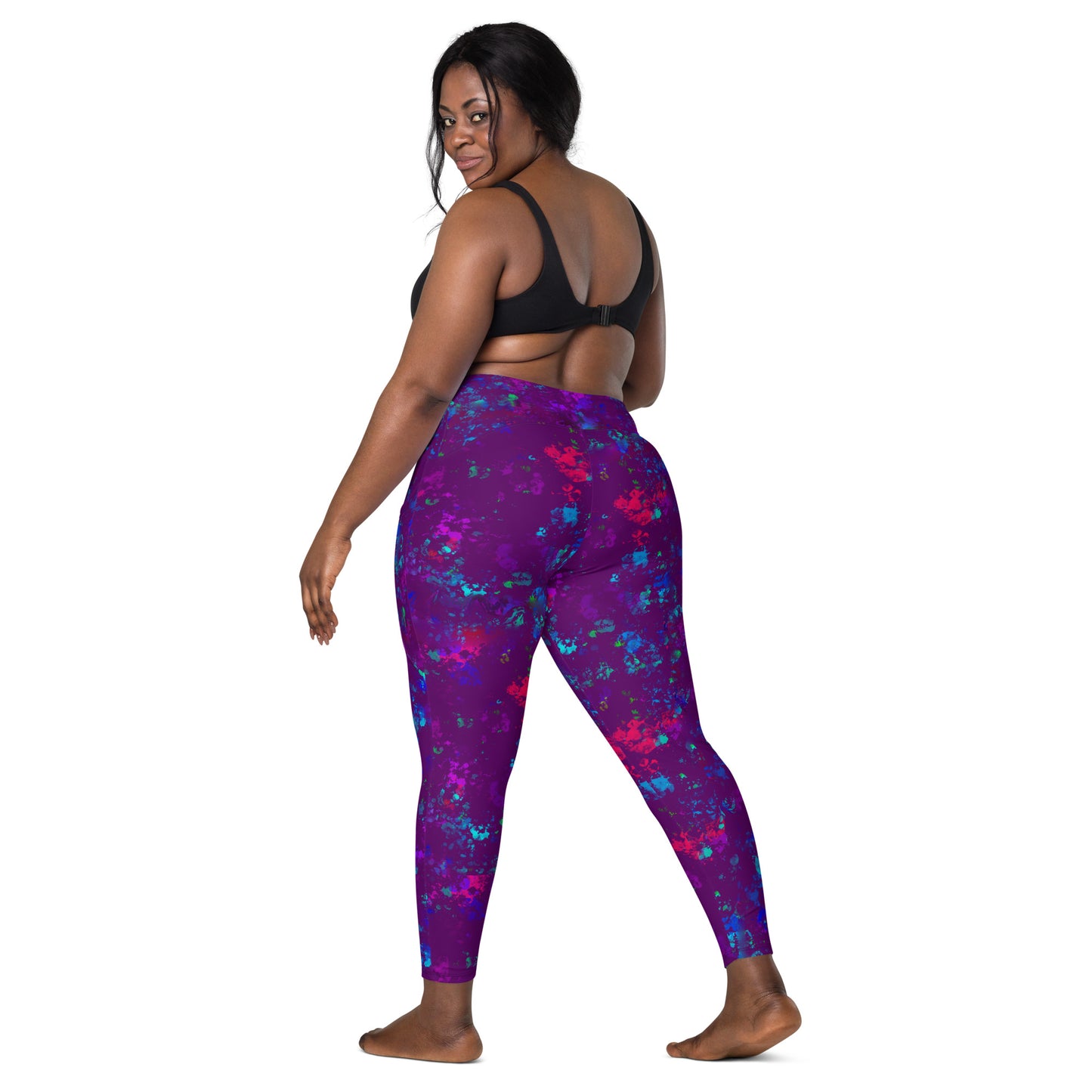 Color Splatter Leggings with Pockets