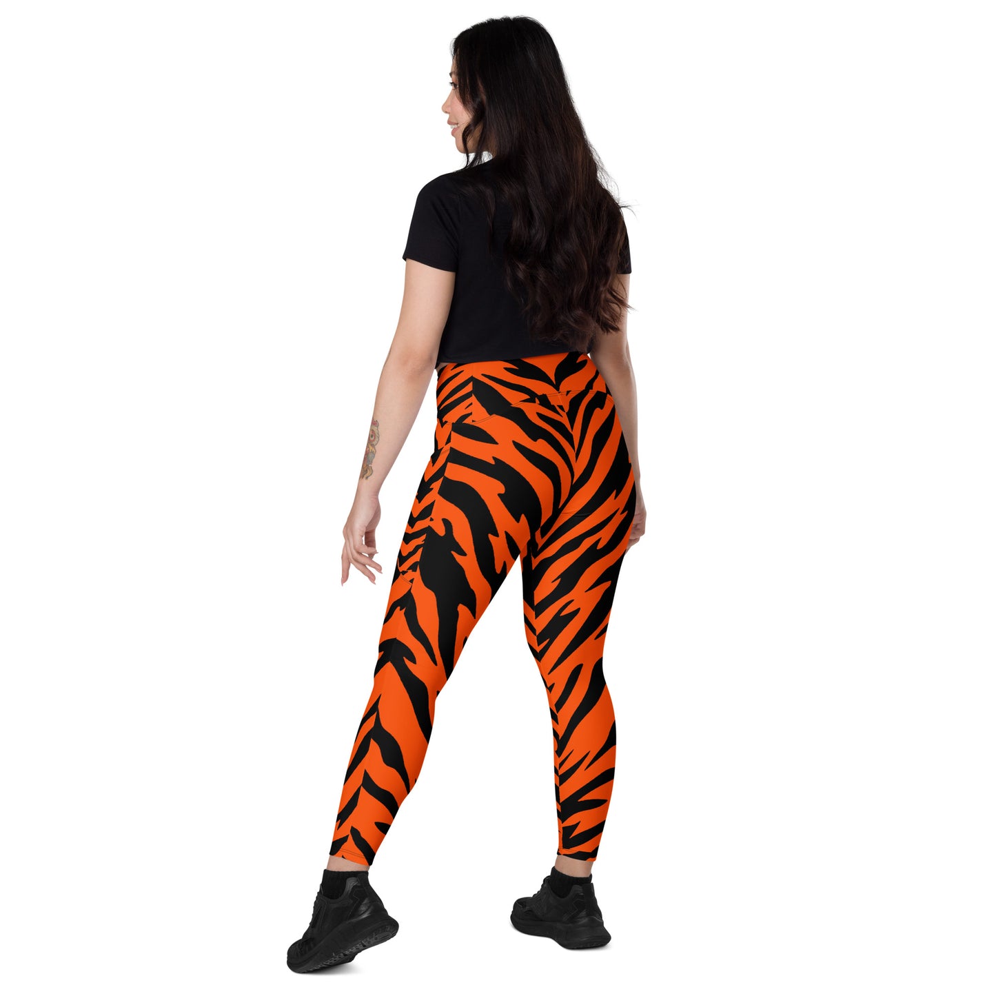 Bengal Tiger Stripe Leggings with Pockets