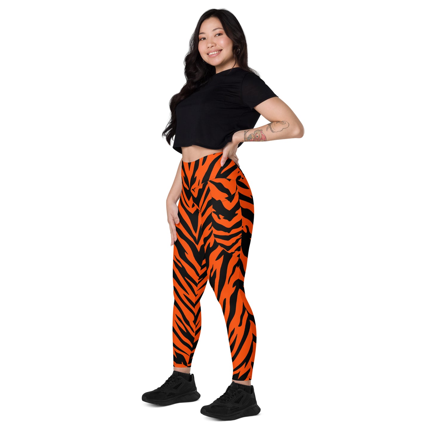 Bengal Tiger Stripe Leggings with Pockets