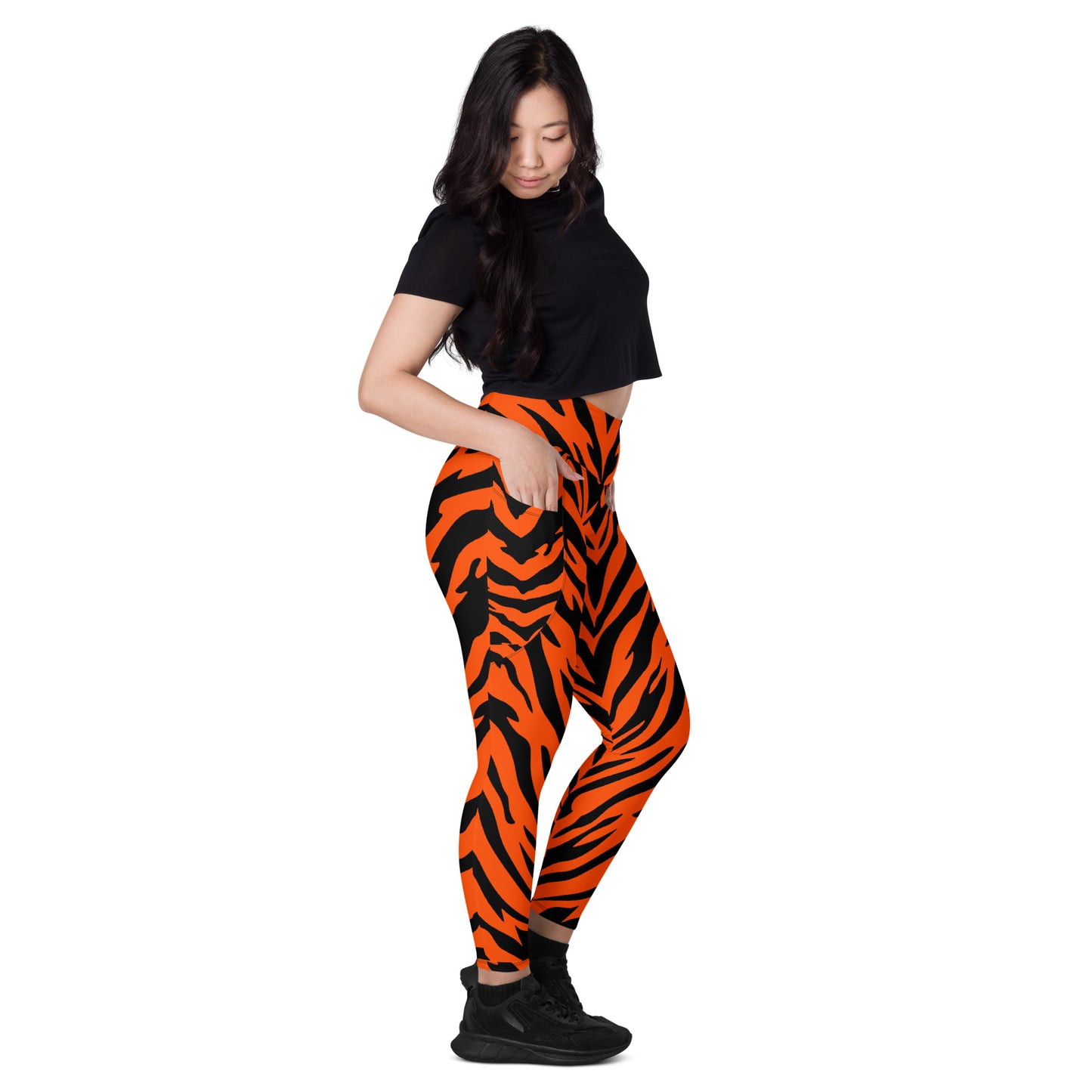 Bengal Tiger Stripe Leggings with Pockets