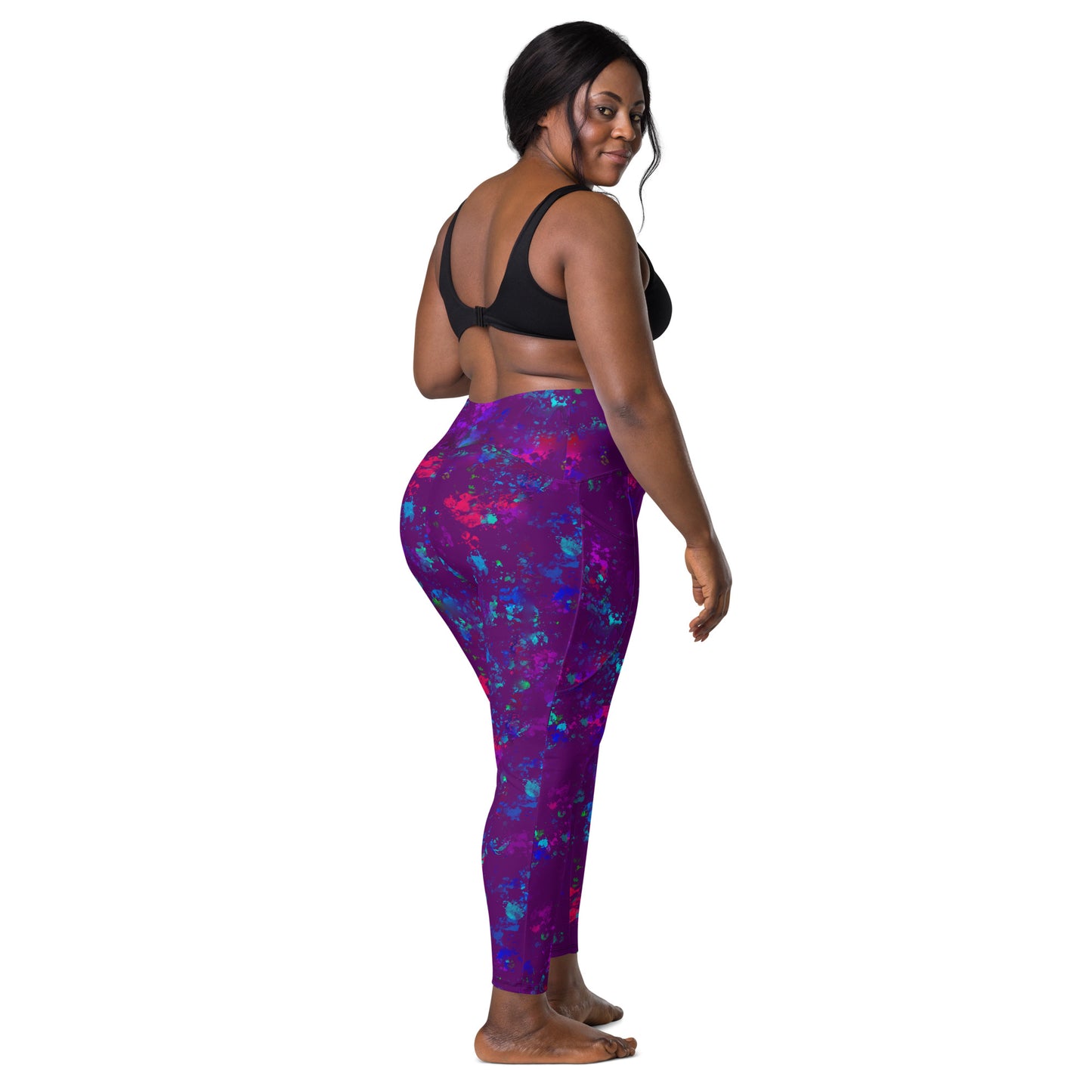 Color Splatter Leggings with Pockets