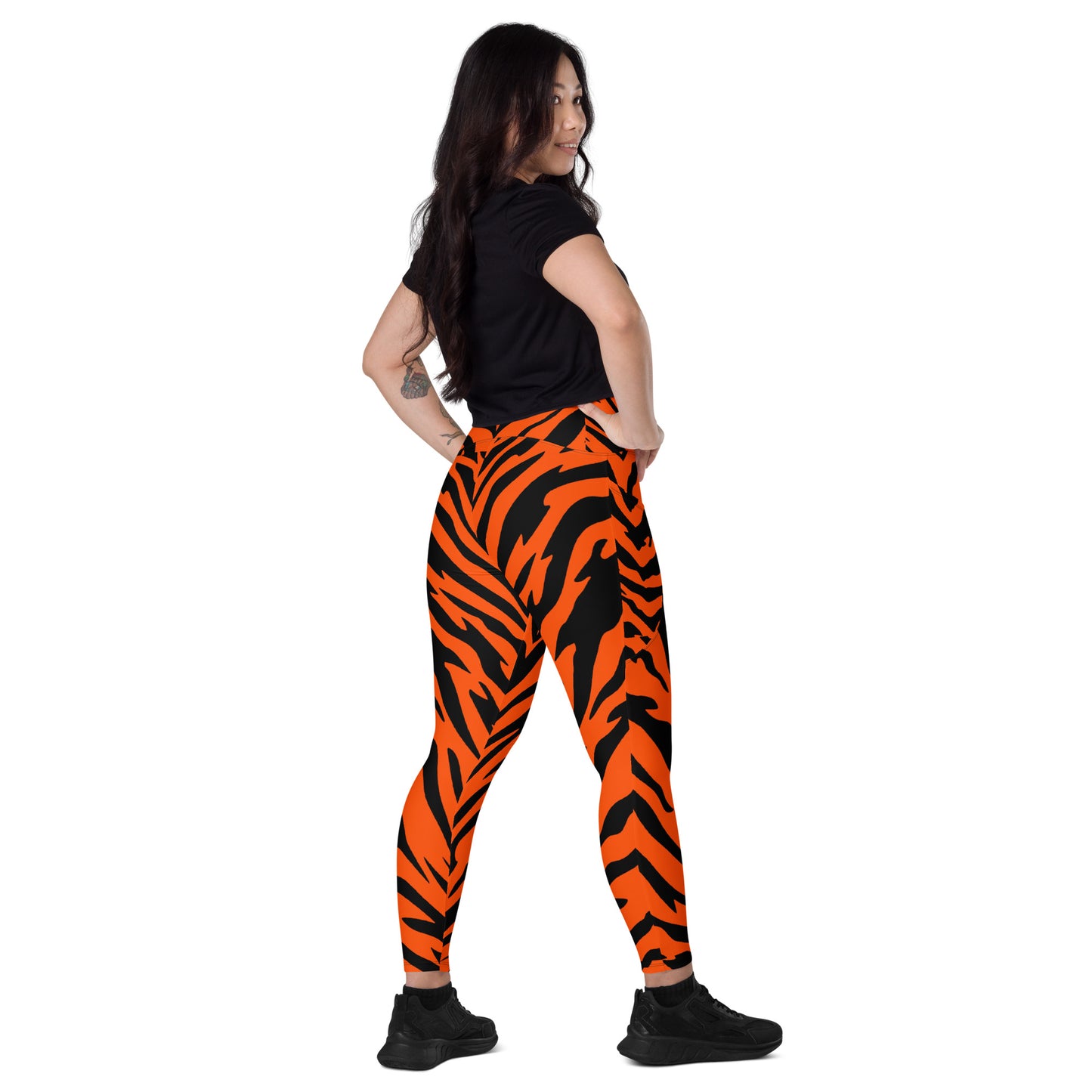 Bengal Tiger Stripe Leggings with Pockets