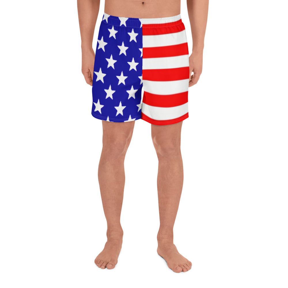 American Flag Men's Mid-Length Shorts