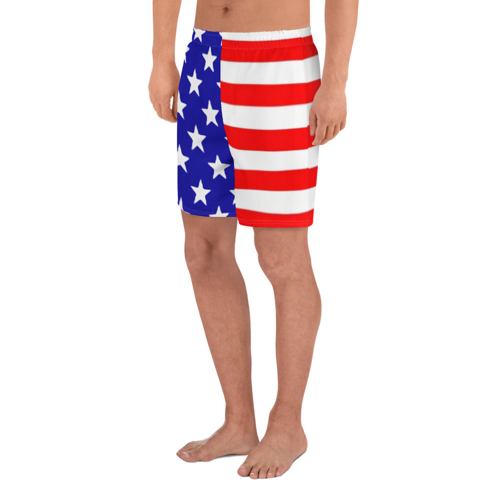 American Flag Men's Mid-Length Shorts