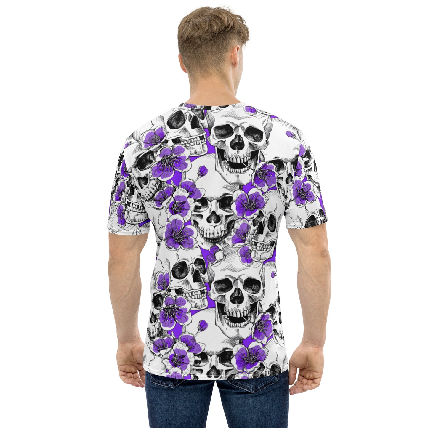 Skulls and Purple Blossoms T-shirt