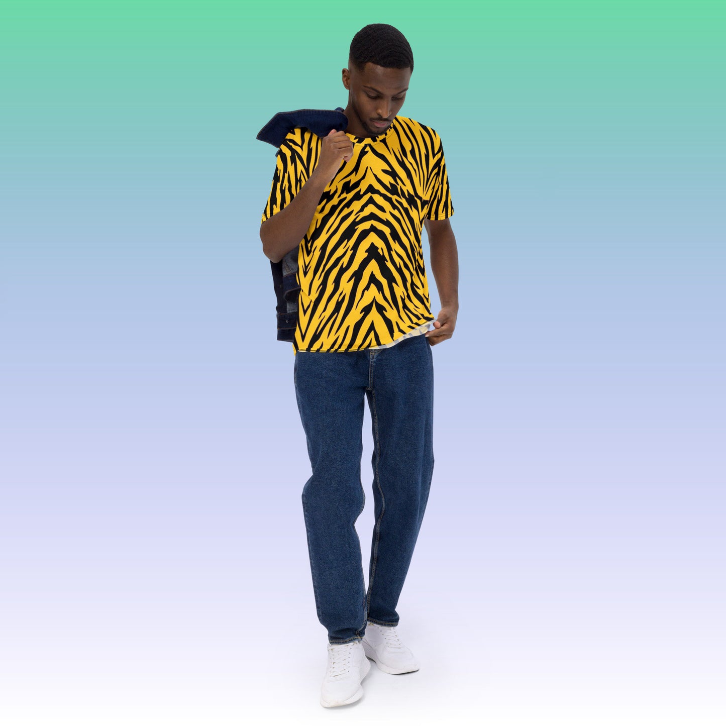 Black and Gold Tiger Stripes Unisex T-shirt