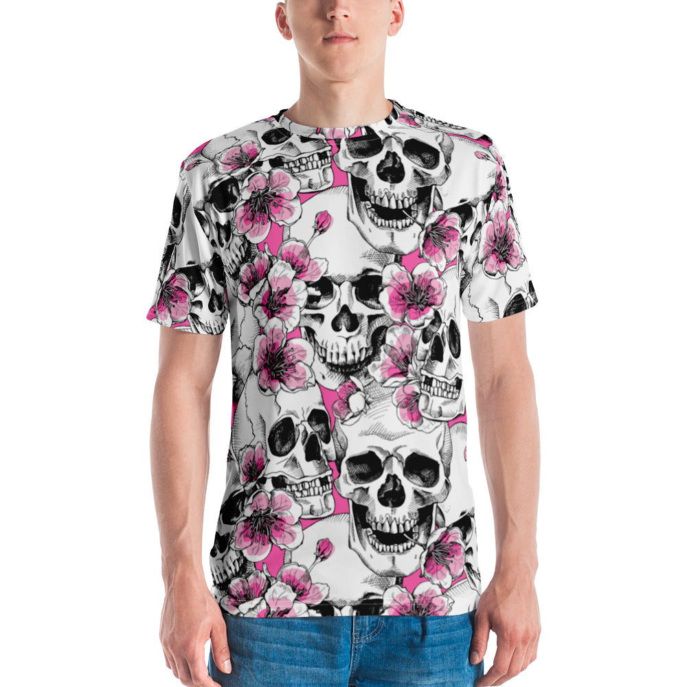 Skulls and Cherry Blossoms T-shirt