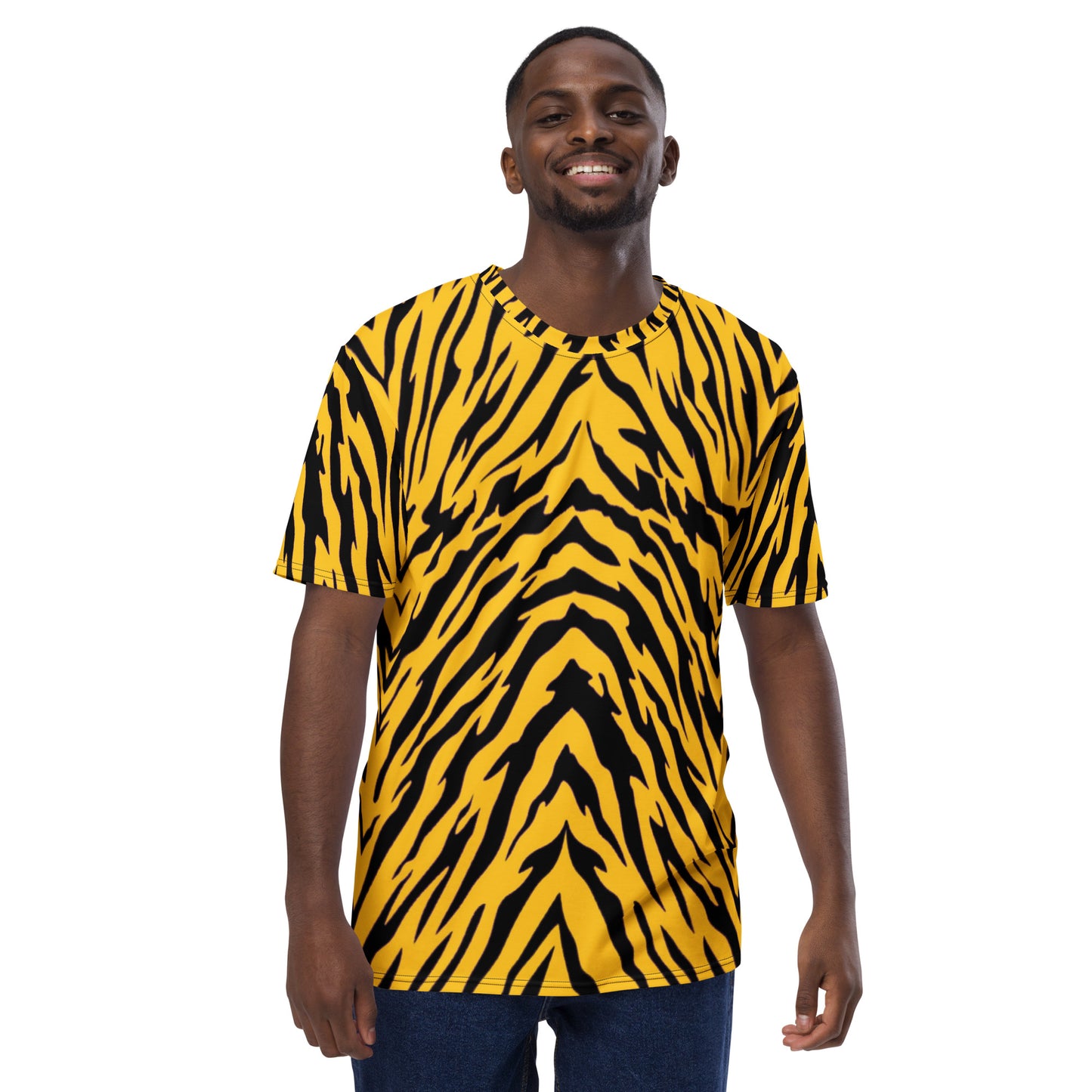 Black and Gold Tiger Stripes Unisex T-shirt