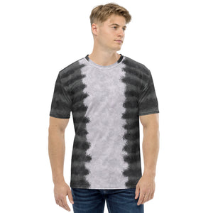Grey Tabby Cat Fur Print Unisex T-shirt