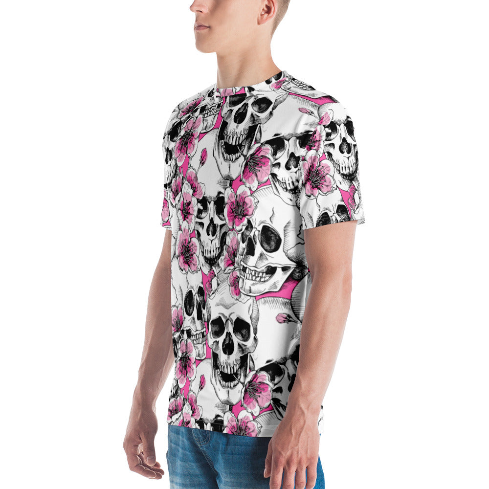 Skulls and Cherry Blossoms T-shirt