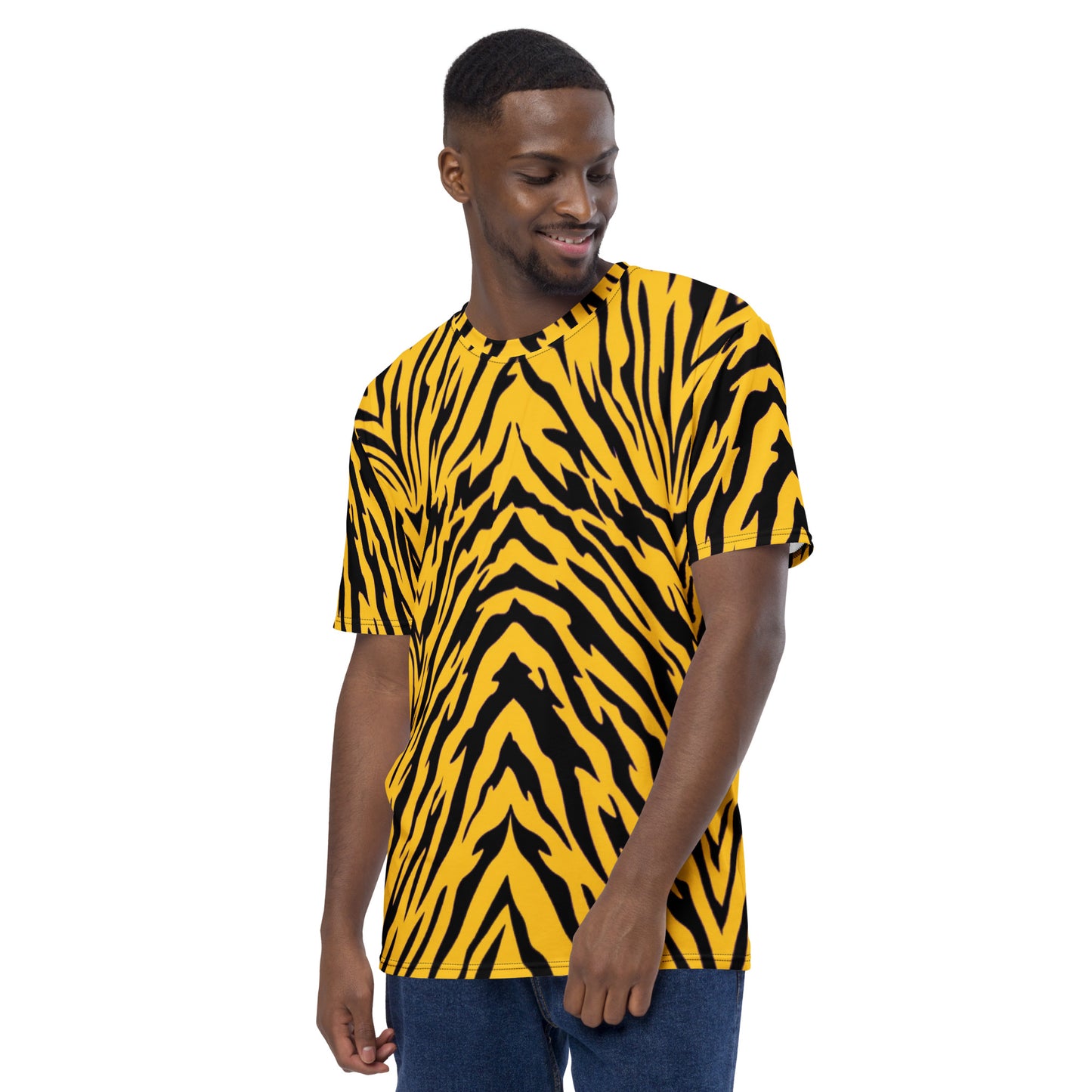 Black and Gold Tiger Stripes Unisex T-shirt