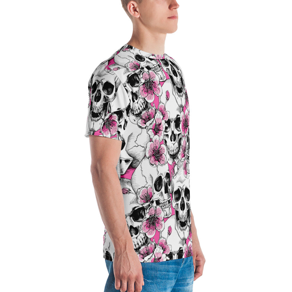 Skulls and Cherry Blossoms T-shirt