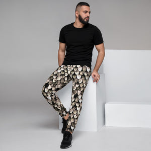 Men's Tarnished Scale Mail Print Slim Fit Joggers