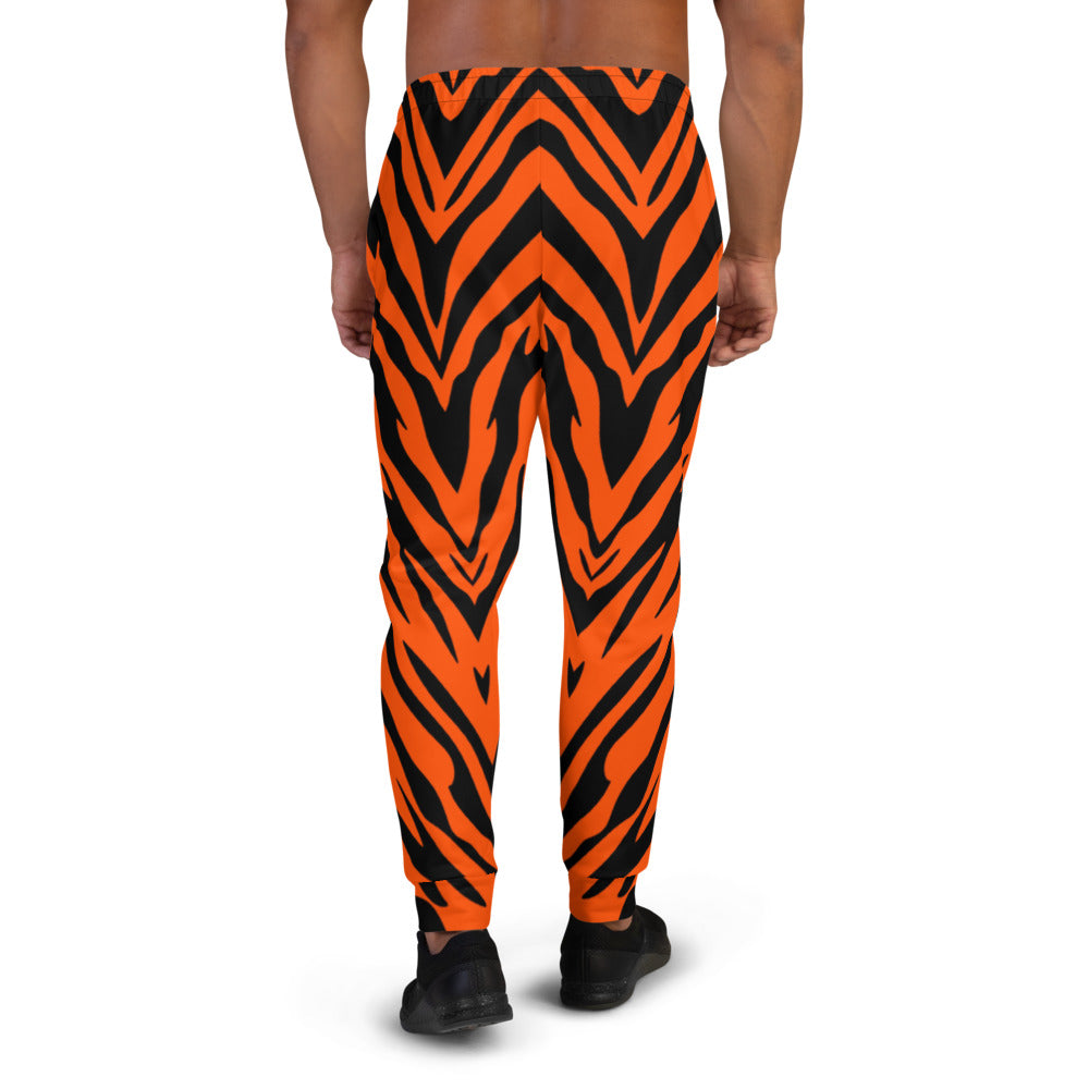 Bengal Tiger Stripe Men's Slim Fit Joggers