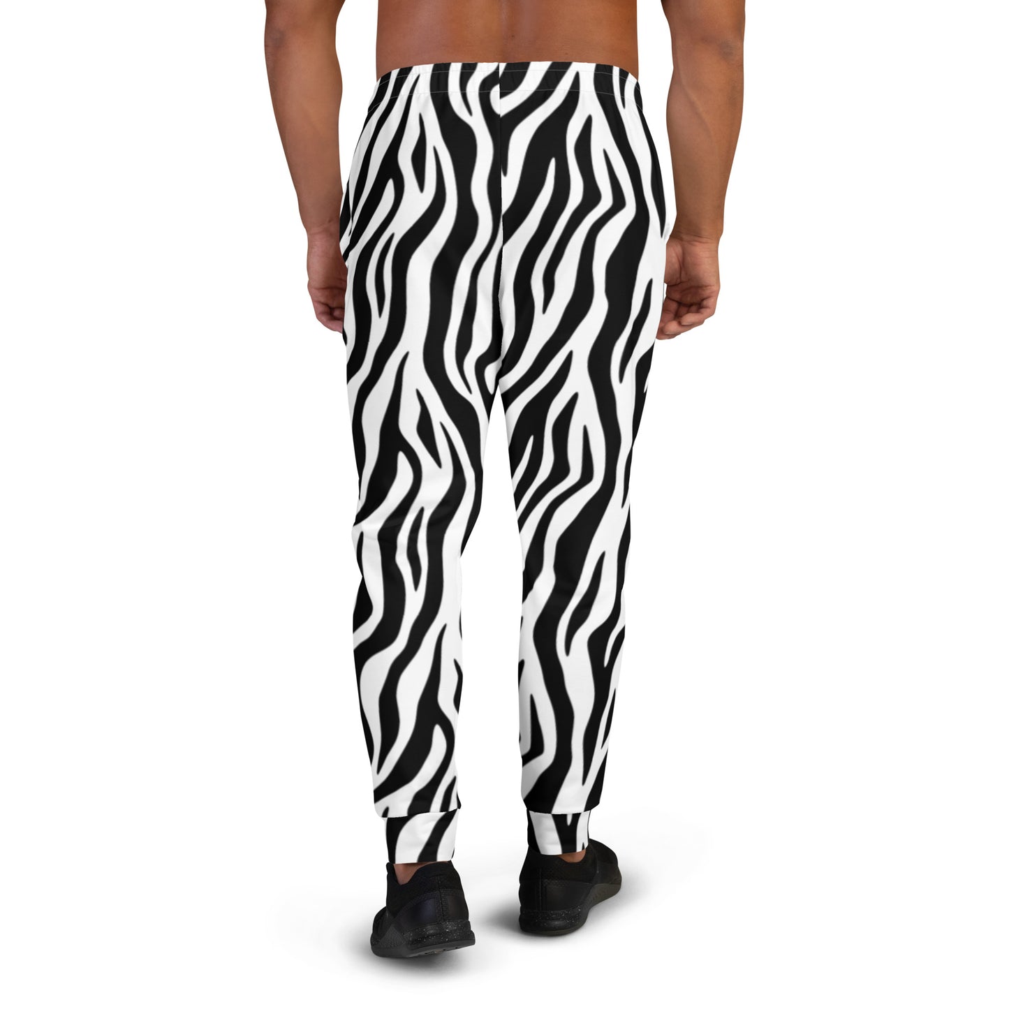 Zebra Stripe Men's Slim Fit Joggers