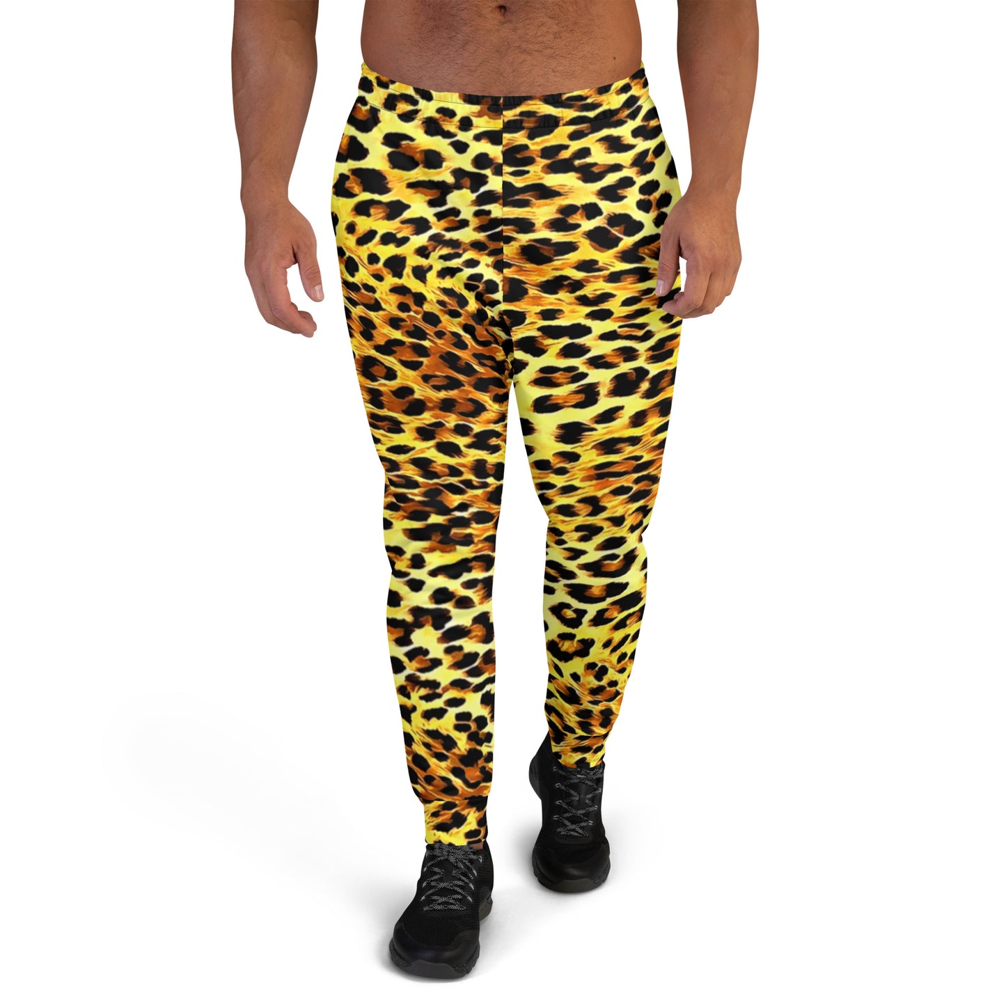 Leopard Print Men's Slim Fit Joggers