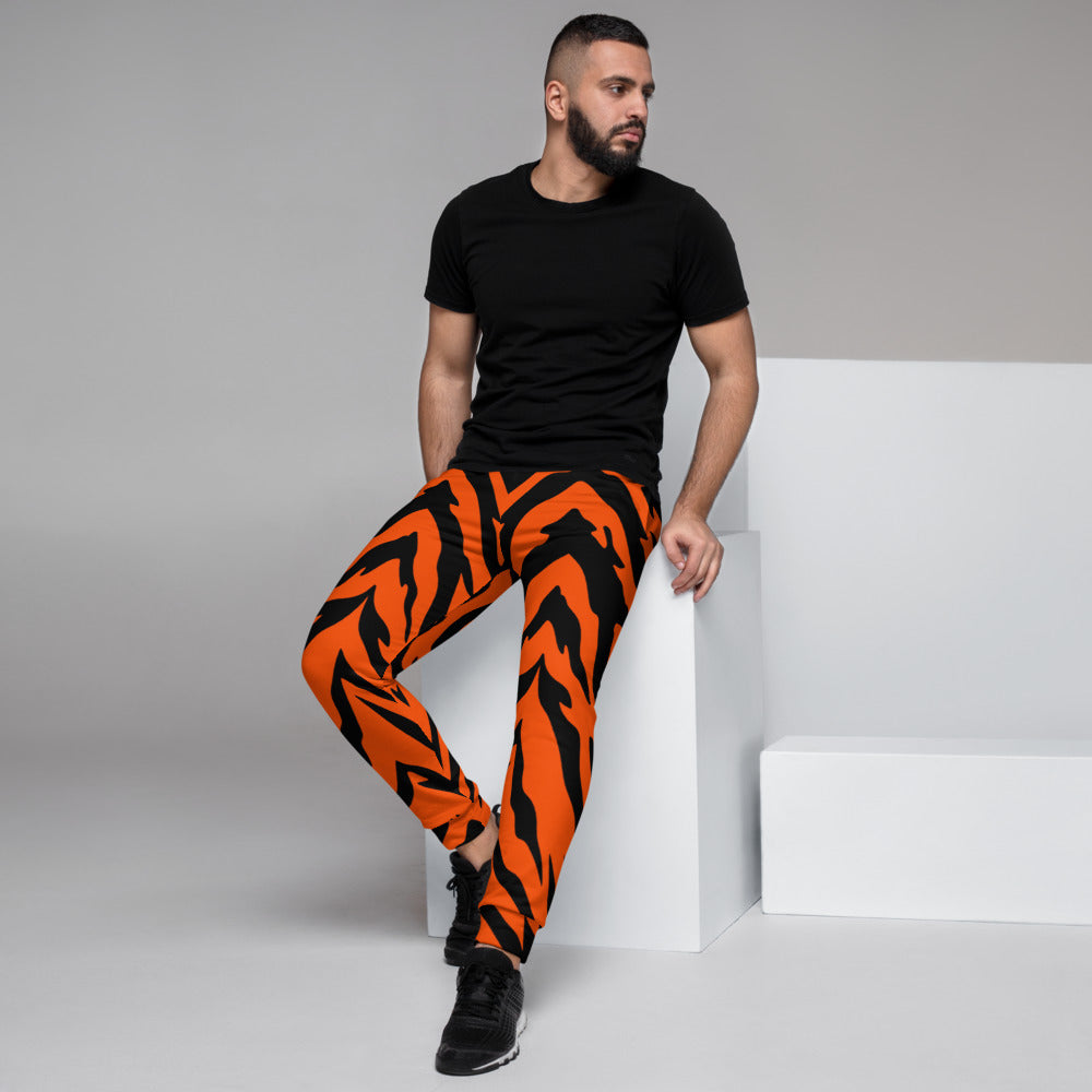 Bengal Tiger Stripe Men's Slim Fit Joggers