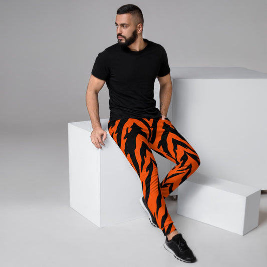 Bengal Tiger Stripe Men's Slim Fit Joggers