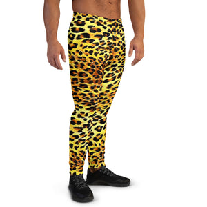 Leopard Print Men's Slim Fit Joggers
