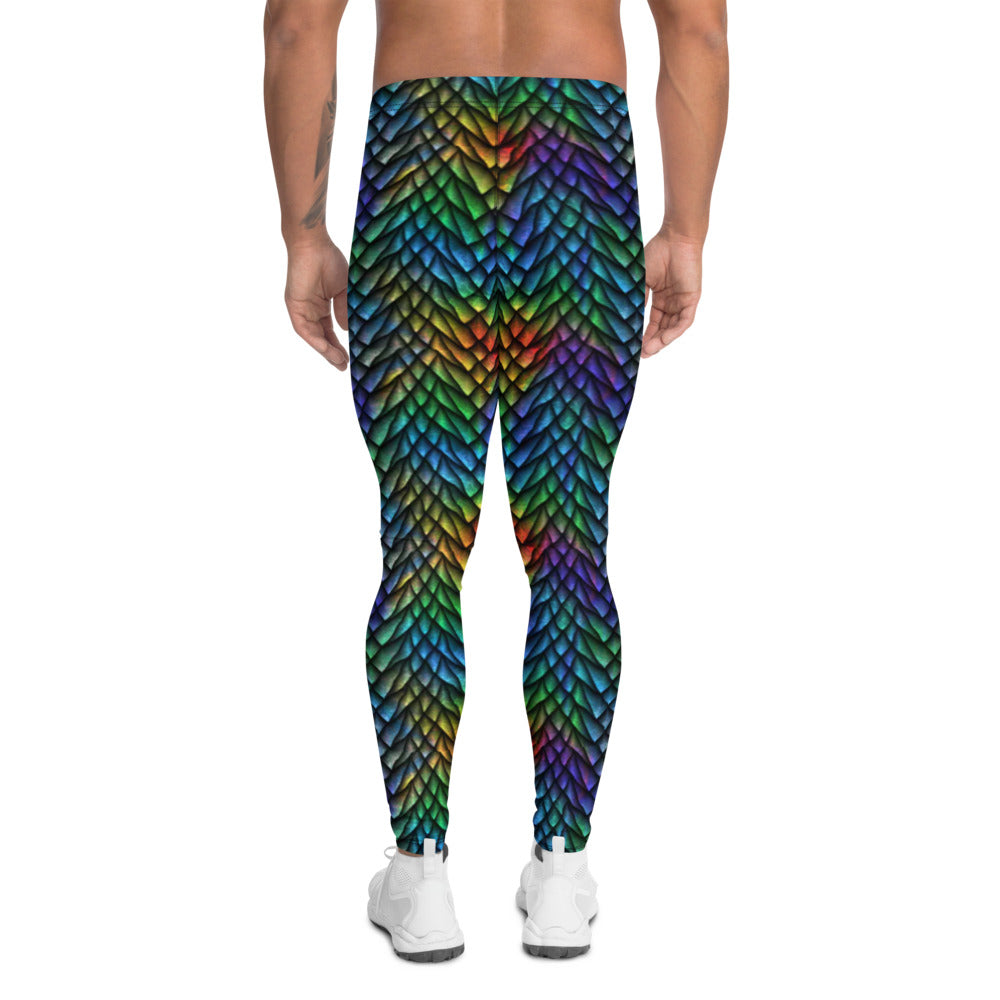 Rainbow Dragon Hide Men's Leggings