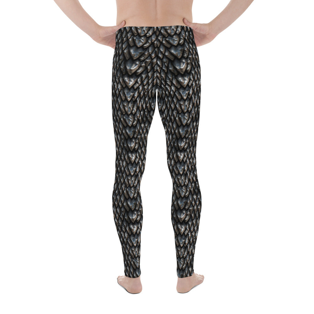 Onyx Dragon Scale Men's Leggings