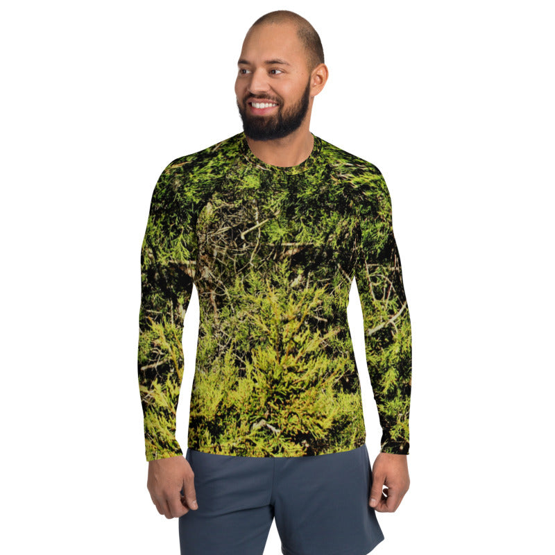 Real Cedar Camo Print Men's Rash Guard