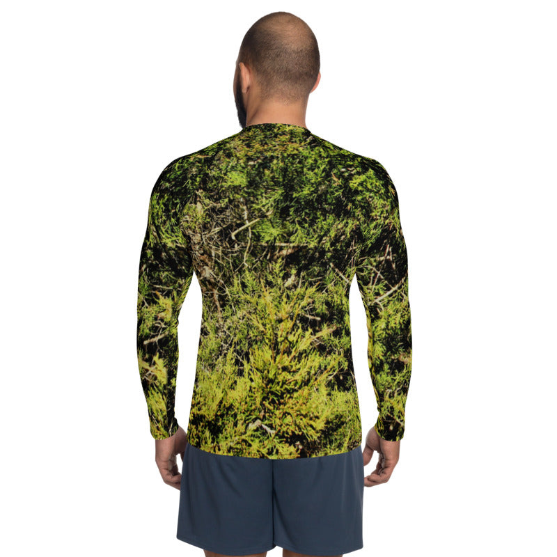 Real Cedar Camo Print Men's Rash Guard