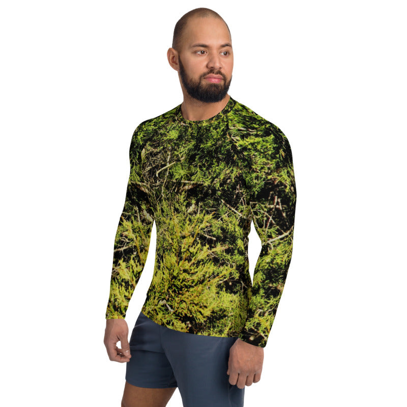 Real Cedar Camo Print Men's Rash Guard