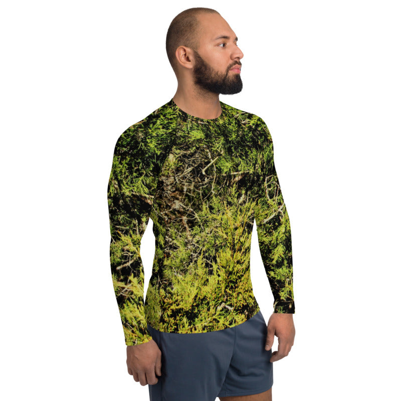 Real Cedar Camo Print Men's Rash Guard