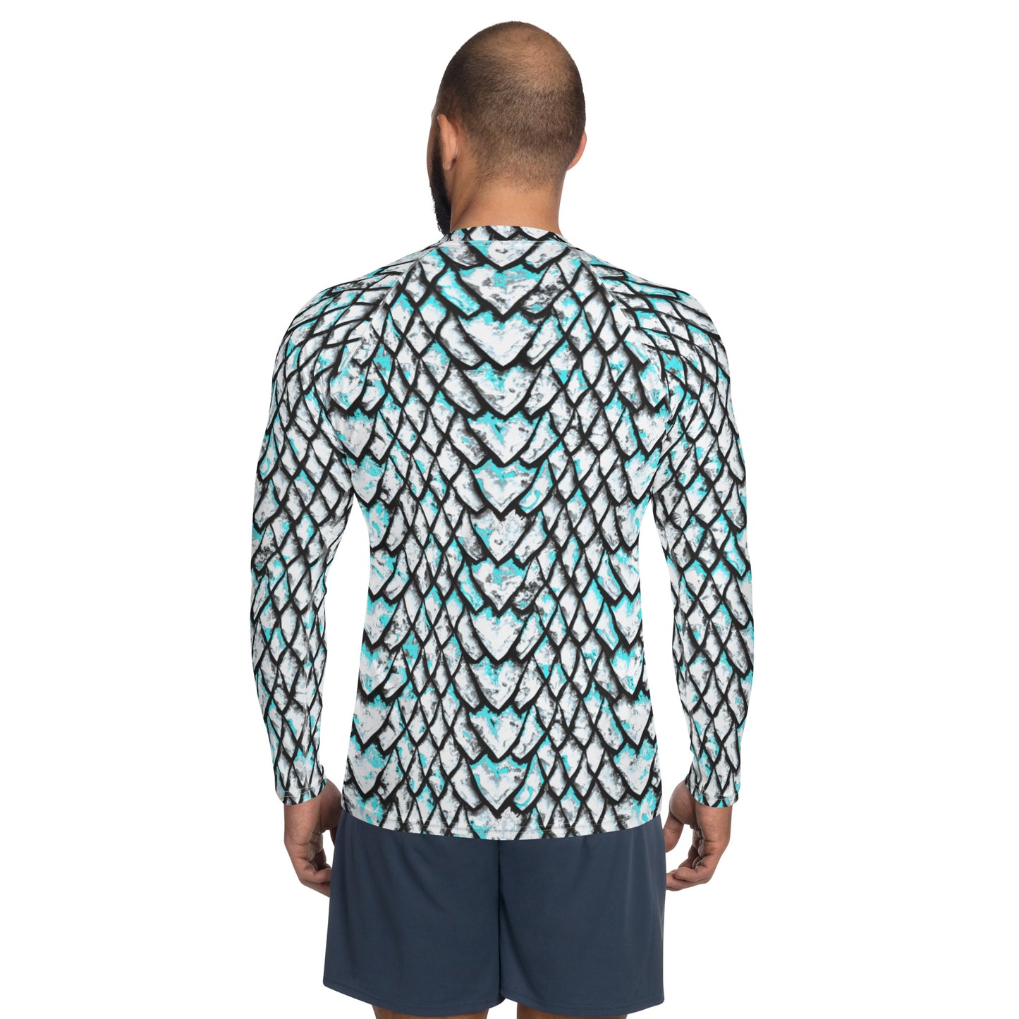 Opal Dragon Scale Men's Rash Guard