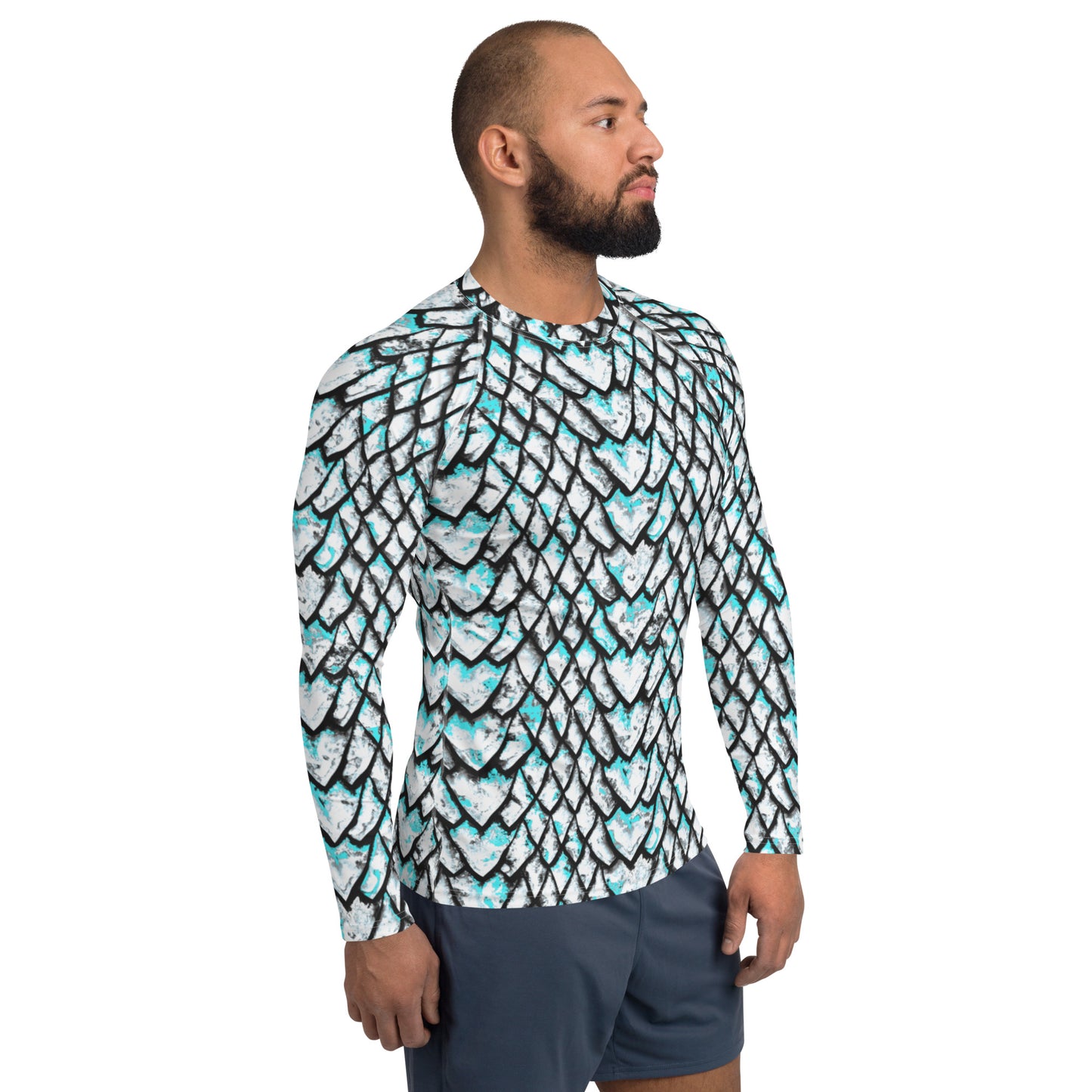 Opal Dragon Scale Men's Rash Guard