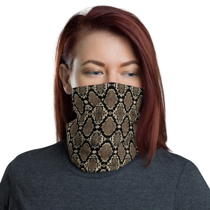 Rattlesnake Print Neck Gaiter