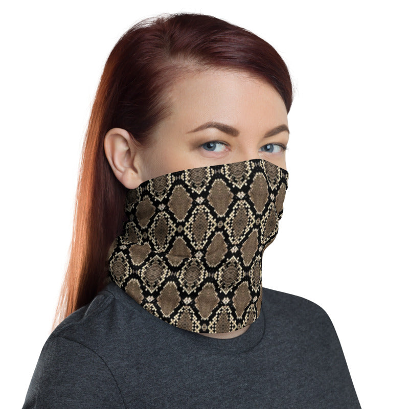 Rattlesnake Print Neck Gaiter