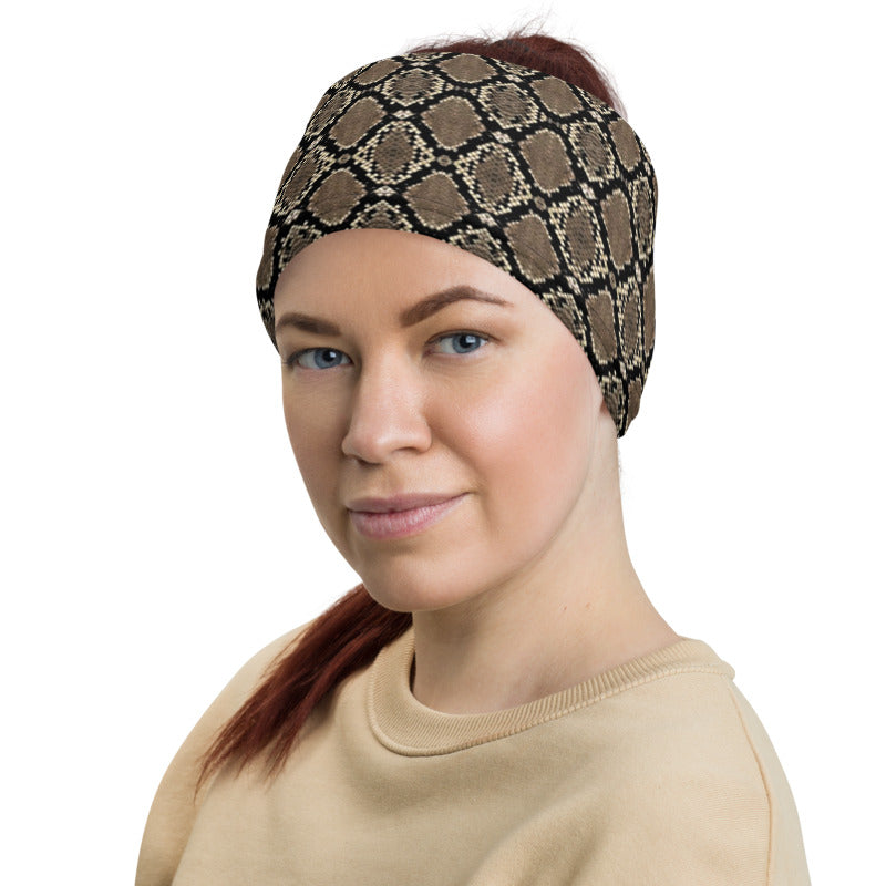 Rattlesnake Print Neck Gaiter