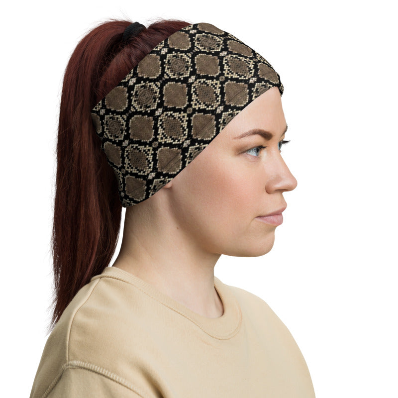 Rattlesnake Print Neck Gaiter