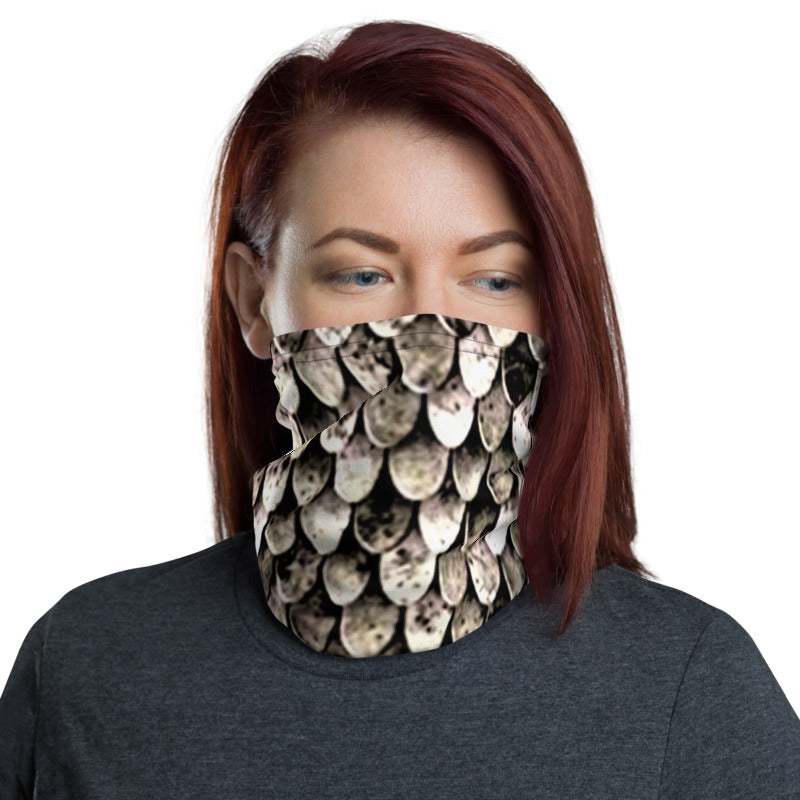 Tarnished Scale Mail Print Neck Gaiter